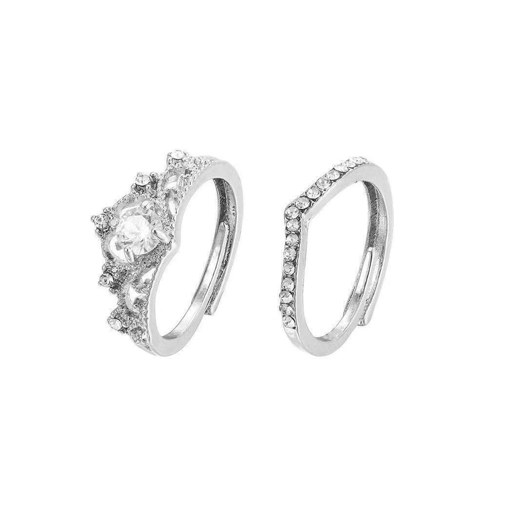 Princess Crown Stackable Ring Set👑