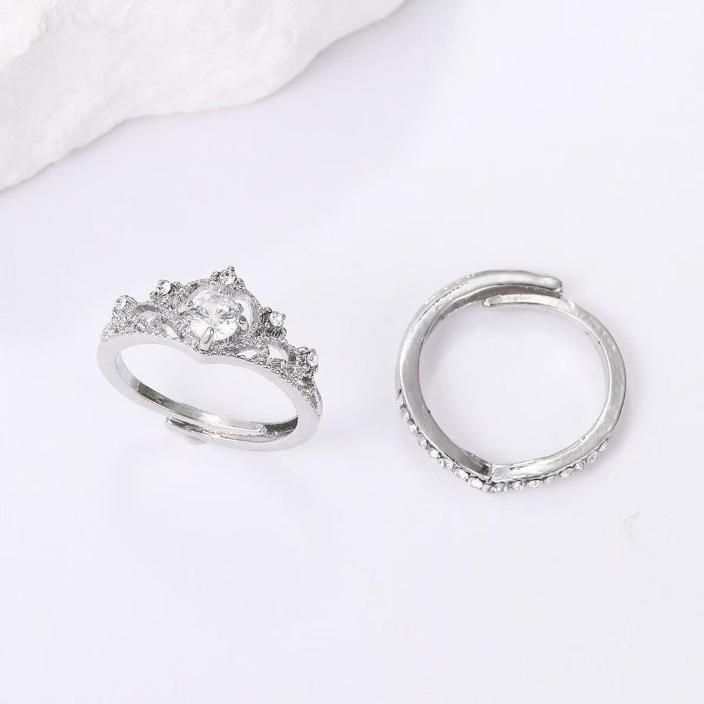 Princess Crown Stackable Ring Set👑