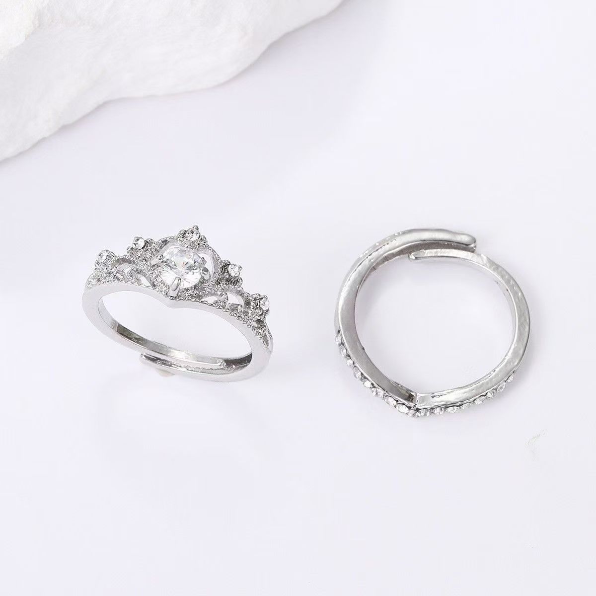 Princess Crown Stackable Ring Set👑