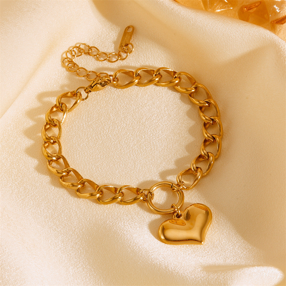 Golden Heart Bracelet