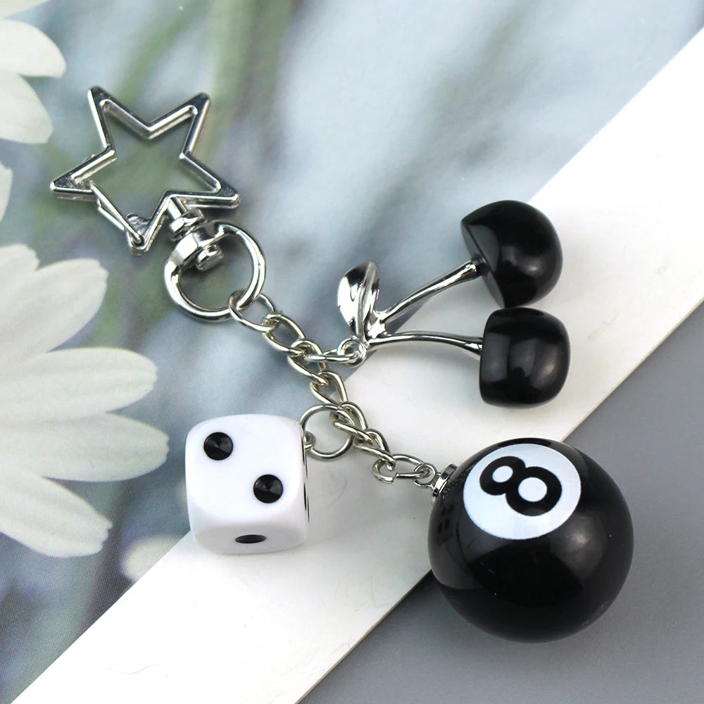 8 Ball Bag charm/ Keychain