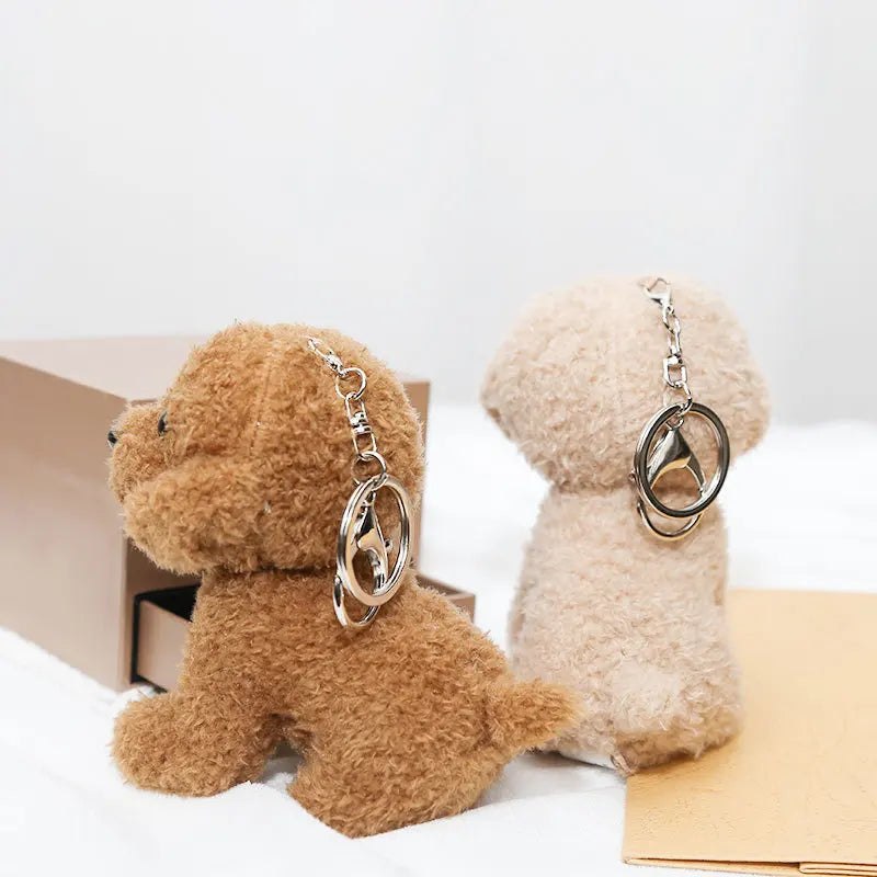 Teddy Dog Plush Bag Charm
