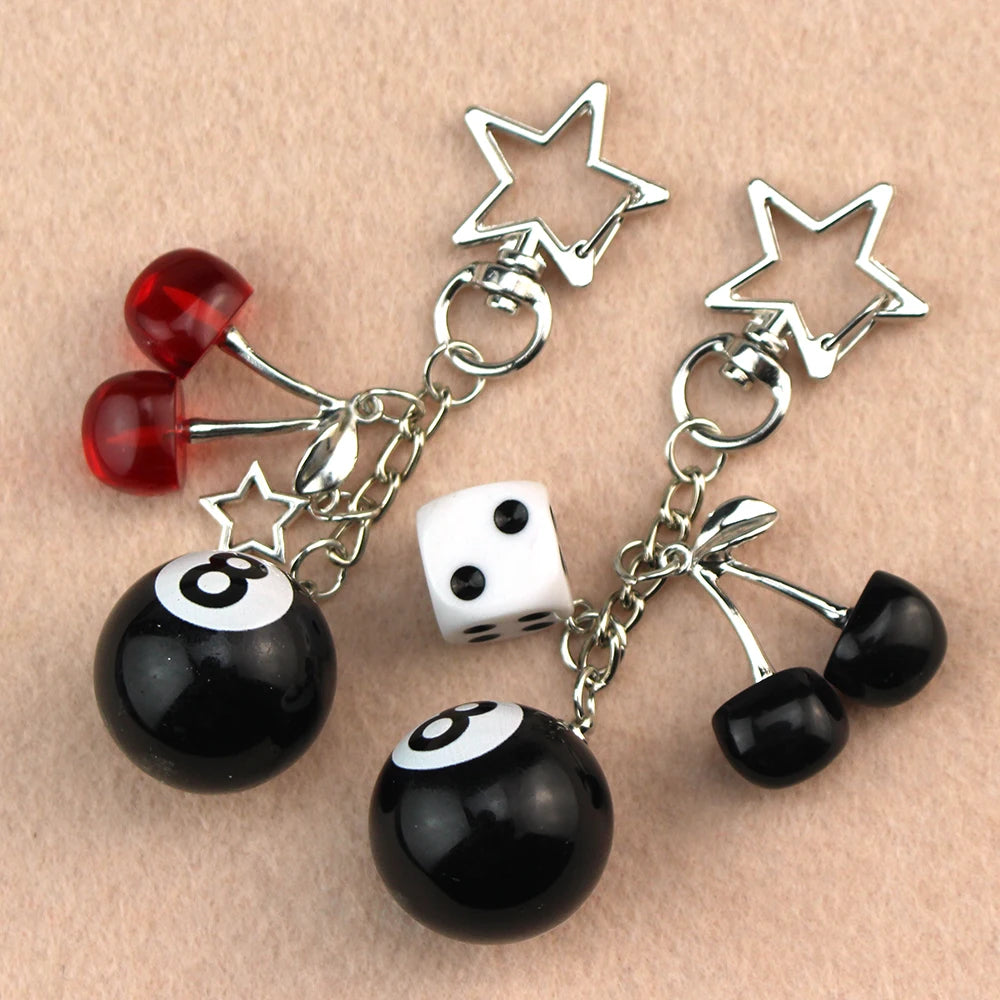 8 Ball Bag charm/ Keychain