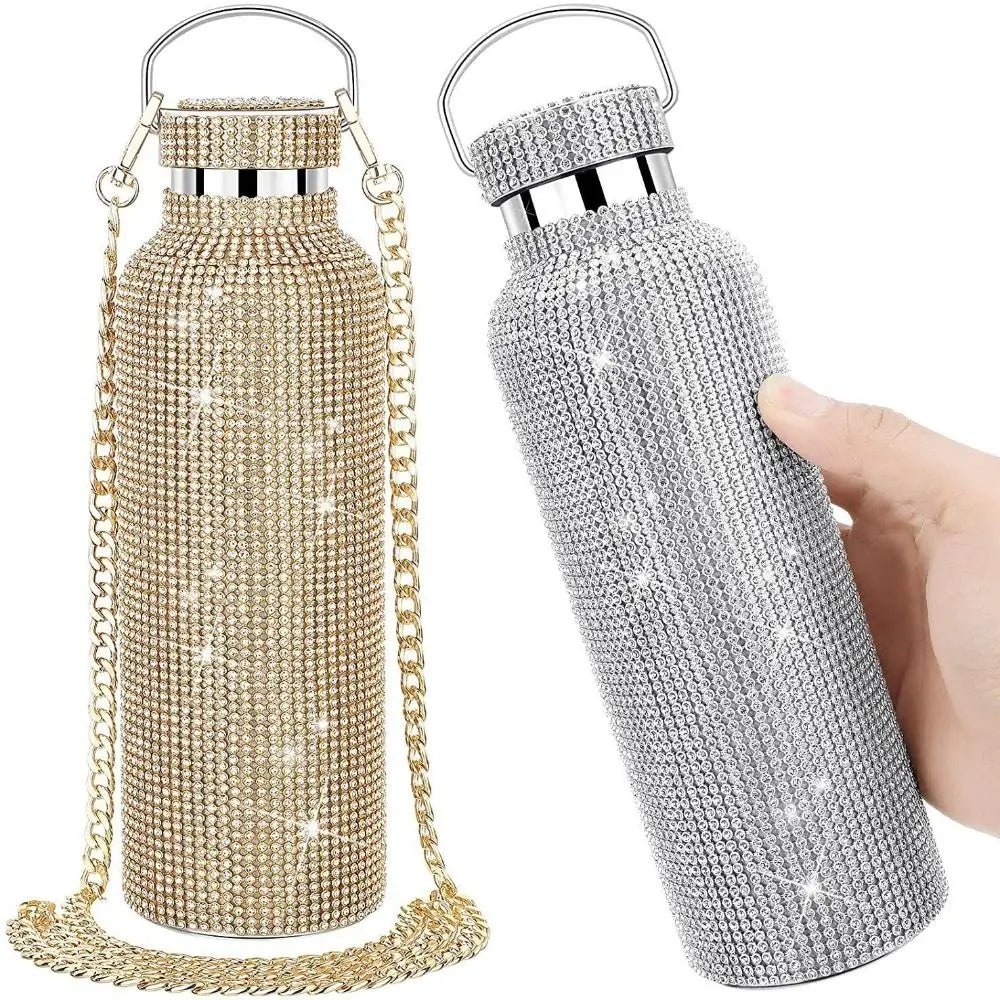 Thermal Rhinestone Water Bottle