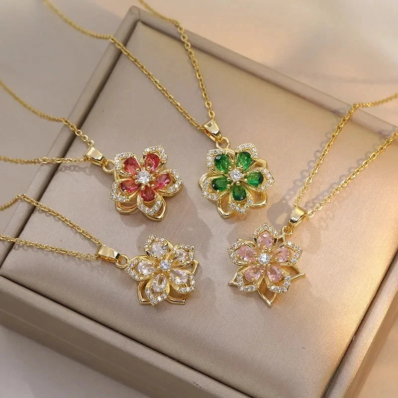 Flower Pendant Necklace