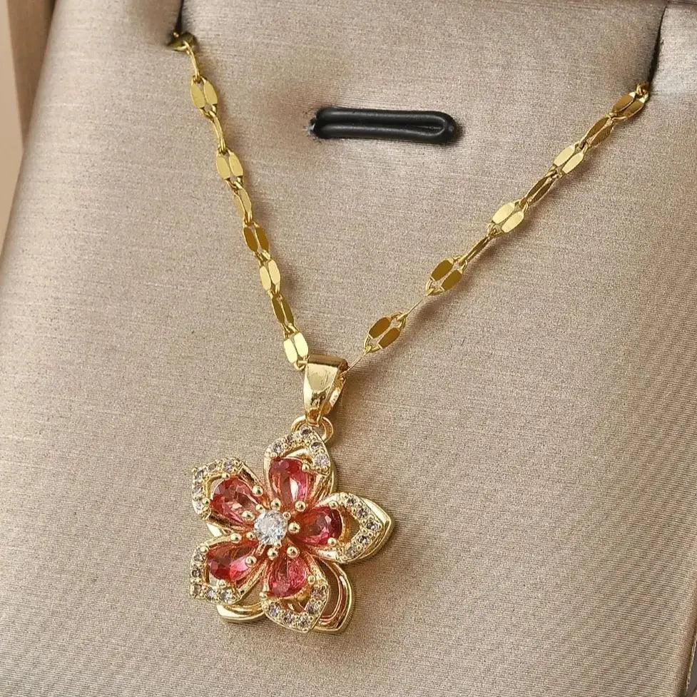 Flower Pendant Necklace