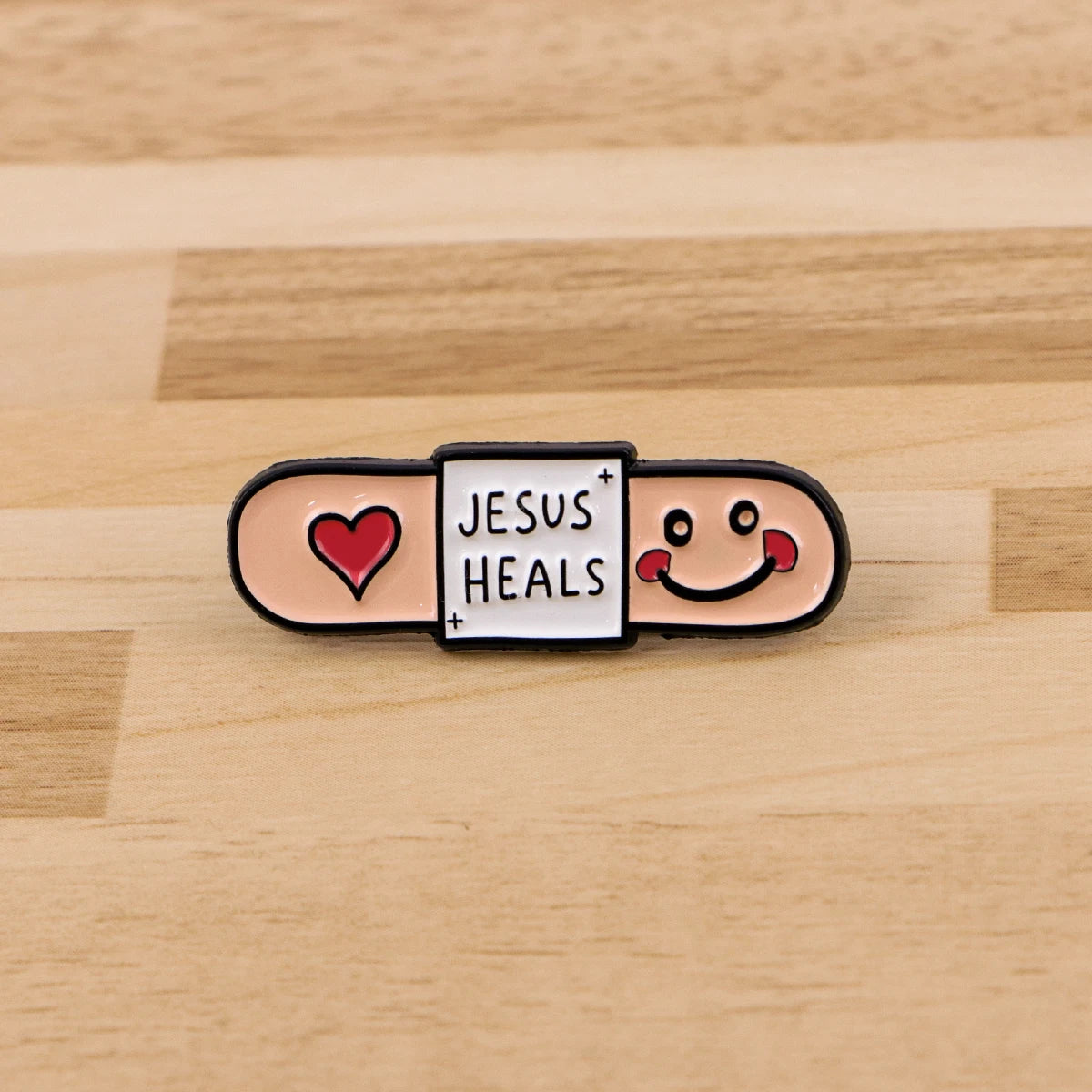 Jesus Heals Band-Aid Enamel Pins