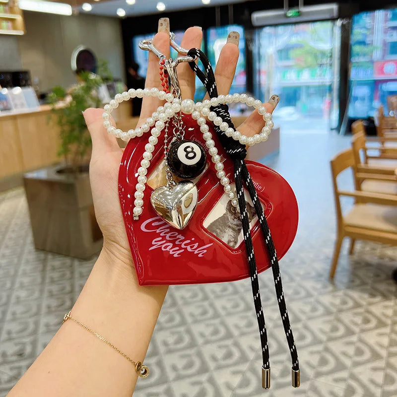 Heart Photo Album Bag Charm/ Keychain