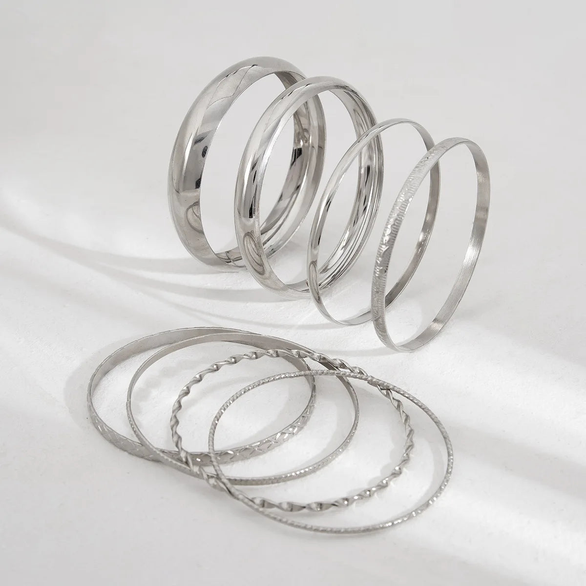 Stainless Steel Bracelets Set