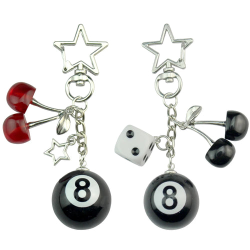 8 Ball Bag charm/ Keychain