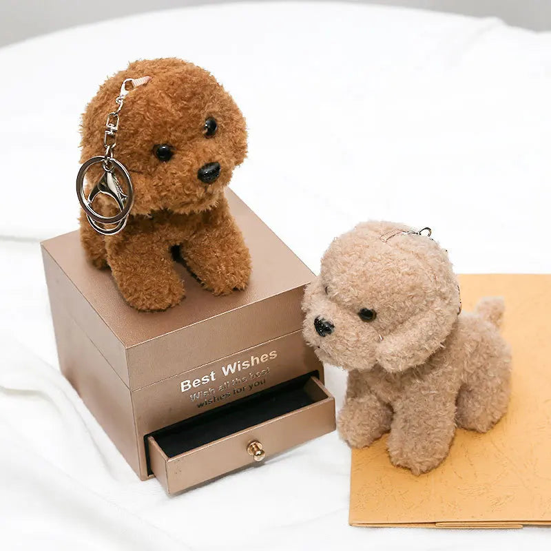 Teddy Dog Plush Bag Charm