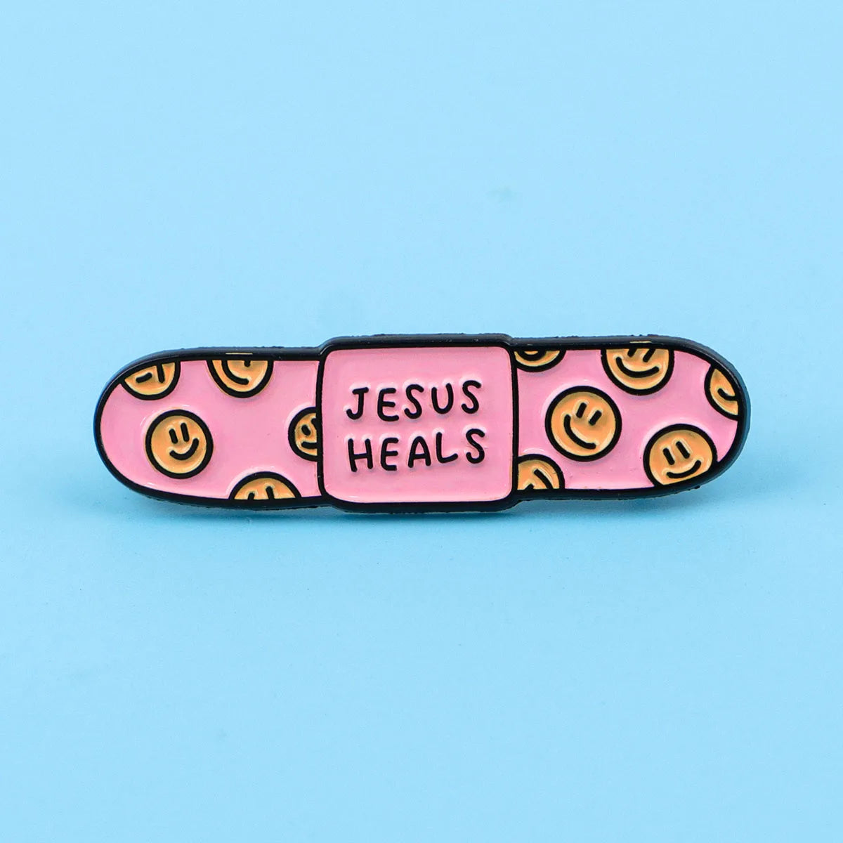 Jesus Heals Band-Aid Enamel Pins