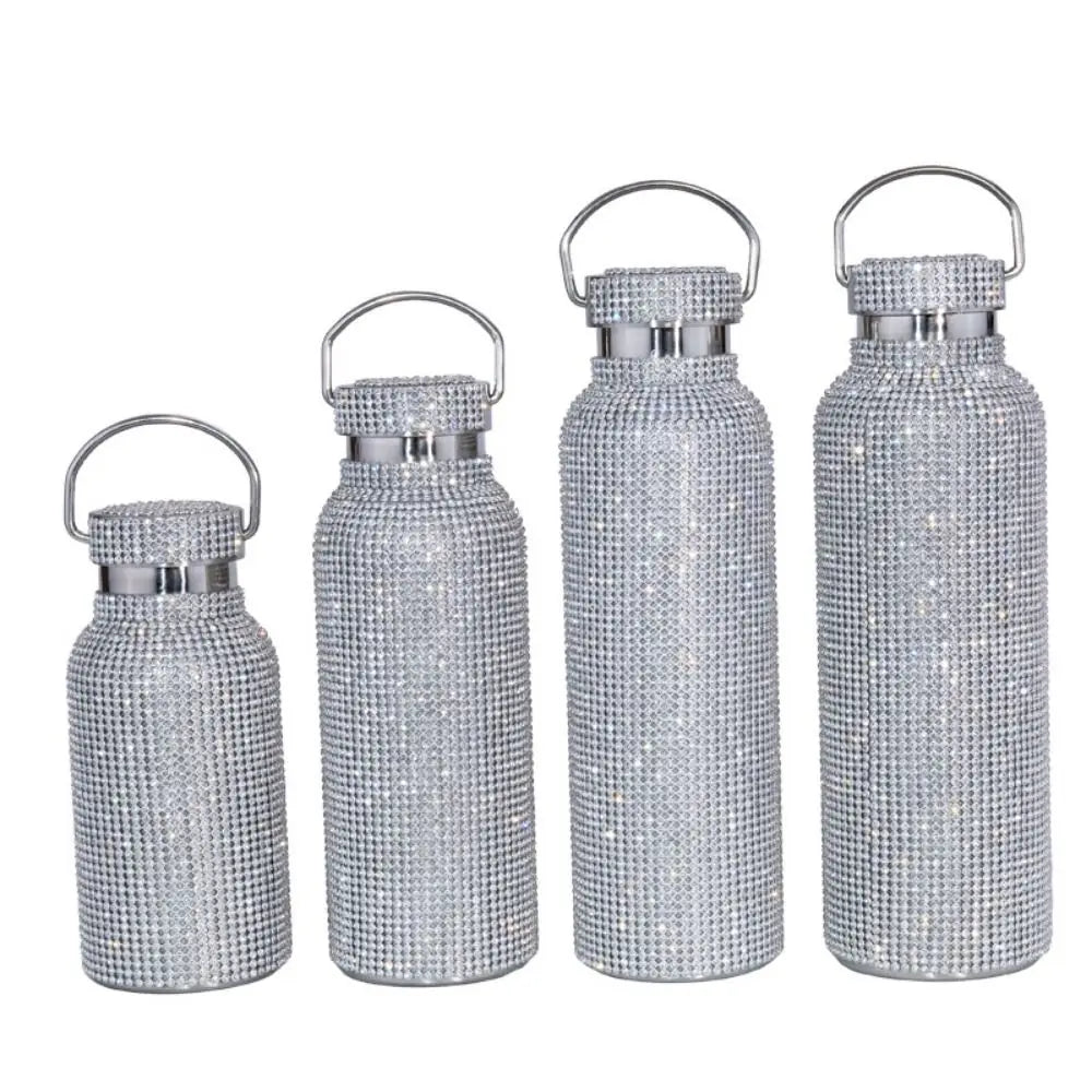 Thermal Rhinestone Water Bottle
