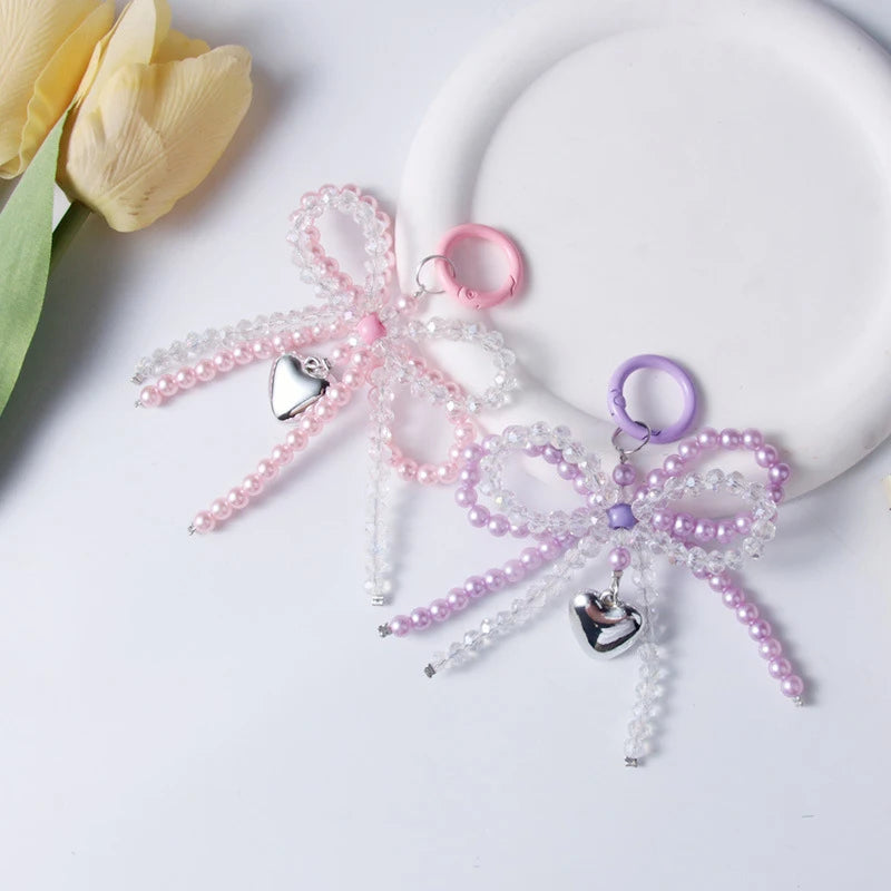 🎀Beaded Bow Phone Charm🎀