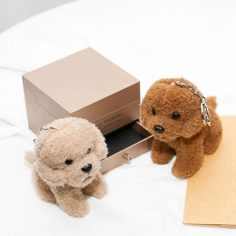 Teddy Dog Plush Bag Charm