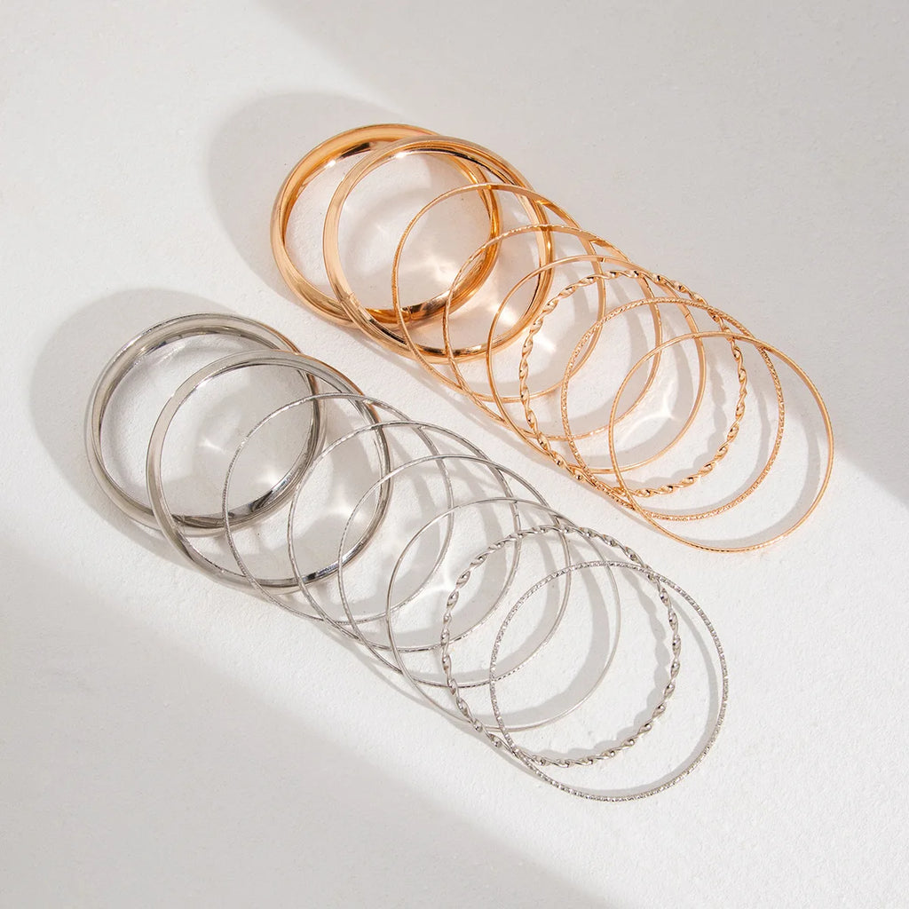 Stainless Steel Bracelets Set