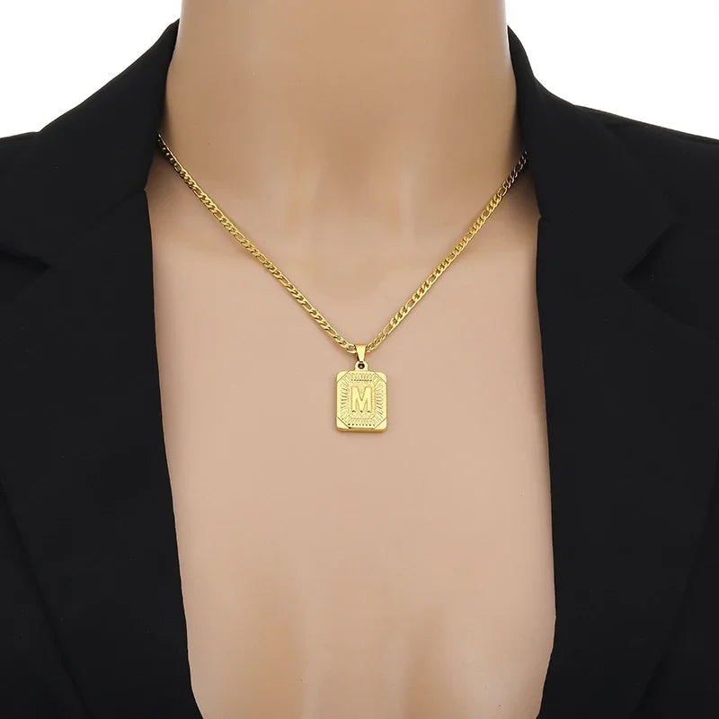 Initial Pendant Necklace