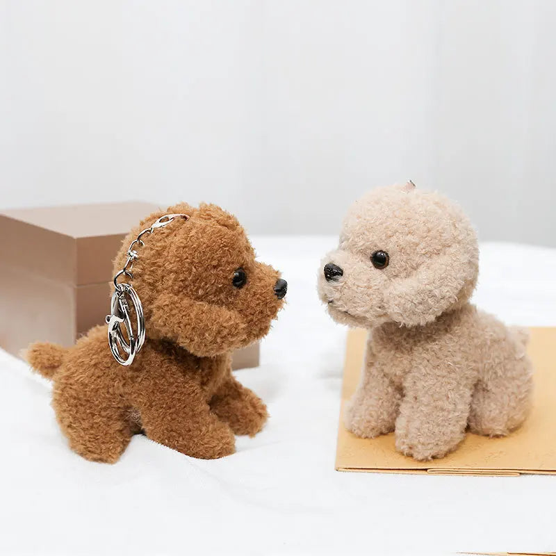 Teddy Dog Plush Bag Charm
