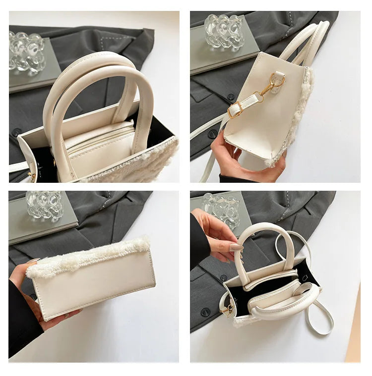 Plush Heart Mini Handbag