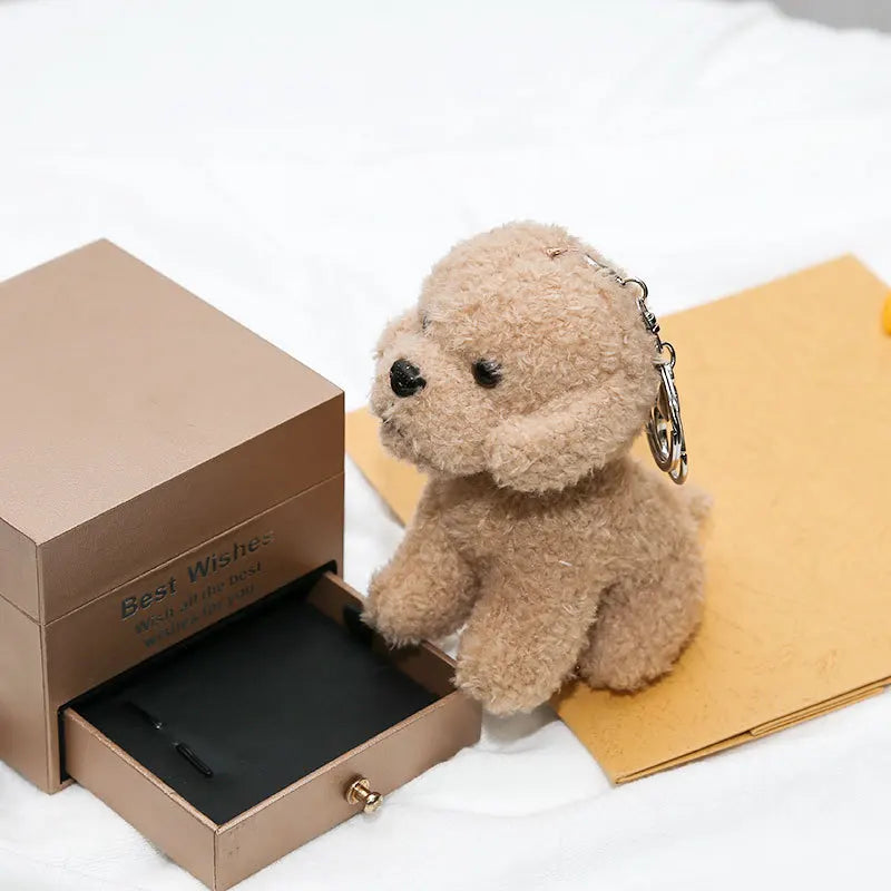 Teddy Dog Plush Bag Charm