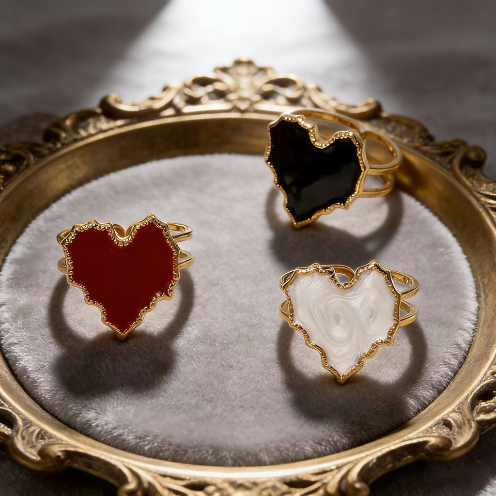 French Retro Vintage Heart Ring✨
