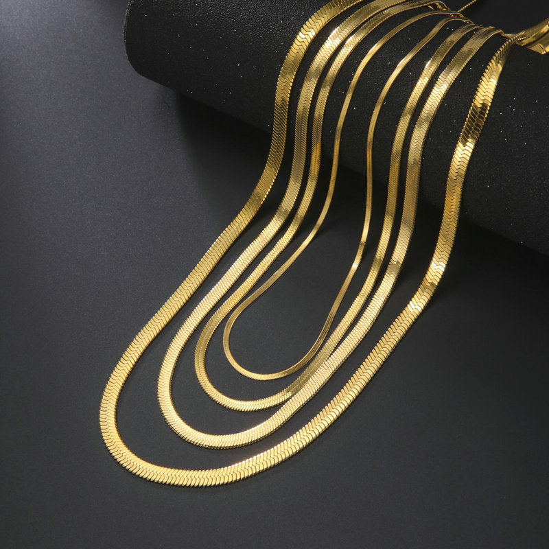 Stainless Steel Stackable Chain Necklaces