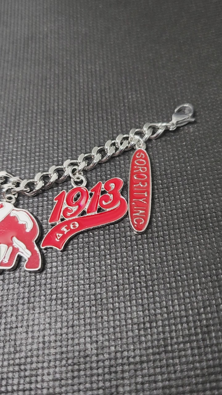 Delta Sigma Theta (ΔΣΘ) Bracelet✨❤️