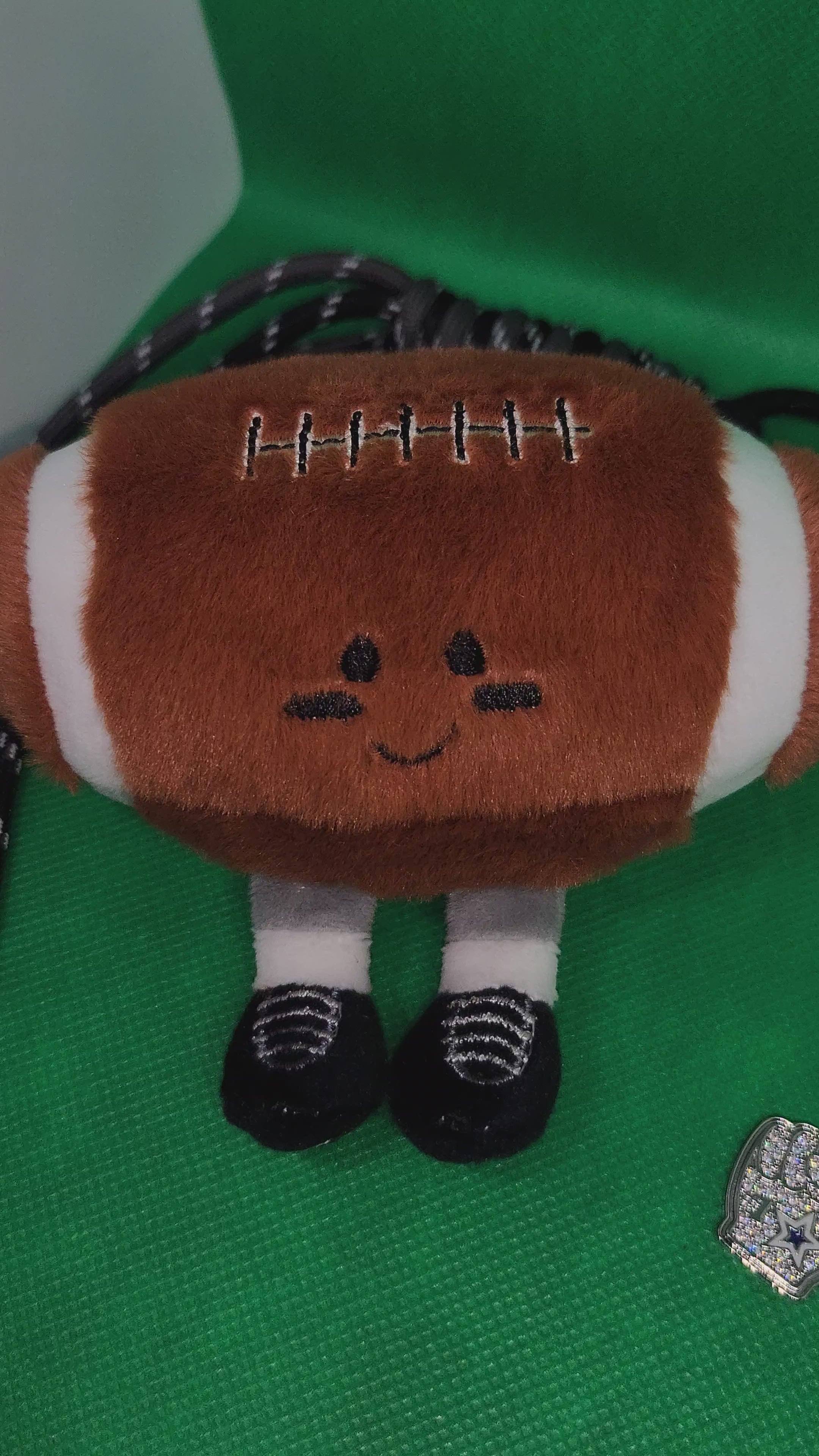 Football Plushie Keychain-Add Your Team's Charms!🏈✨