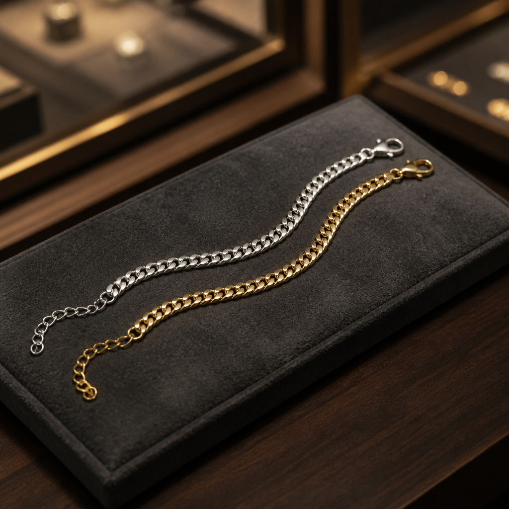 Double-Link Curb Chain Bracelet⛓️