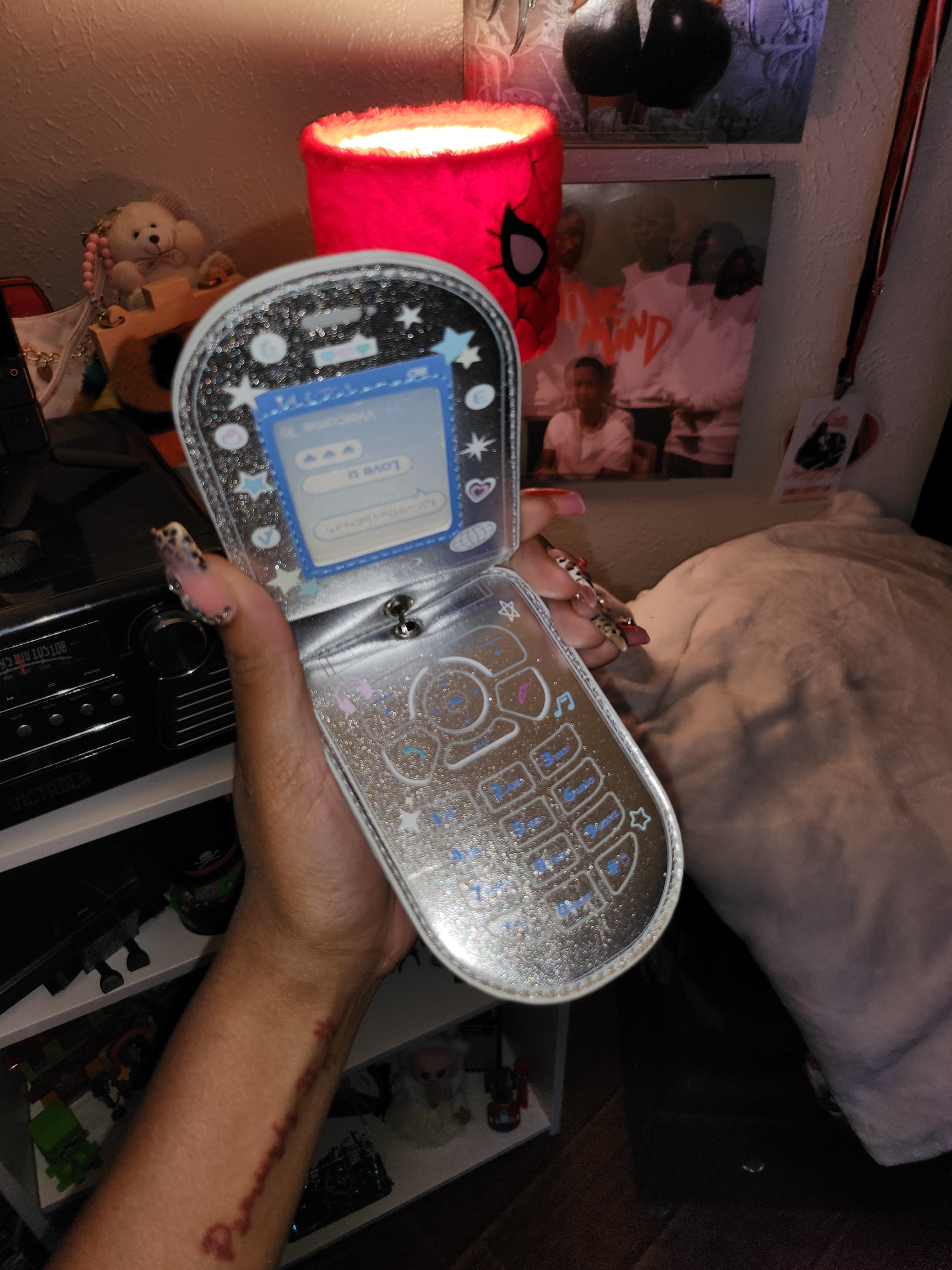 Y2K Flip-Phone Pouch Keychain✨️🤳